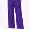 Ženske elegantne pantalone – ljubičaste