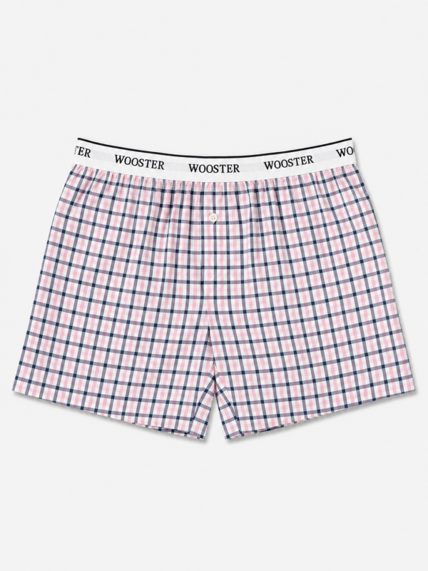 Bokserice – Wooster – roze karirani dezen