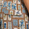 Muški šorts za kupanje - Haleco - Bež sa mediteranskim dezenom