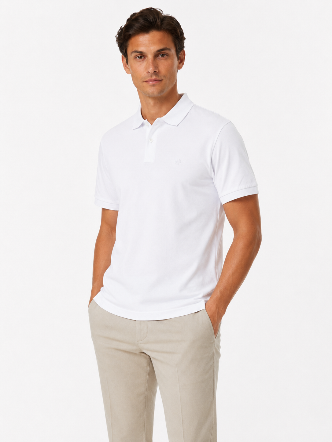 Muška polo majica – VIP Stendo – bela