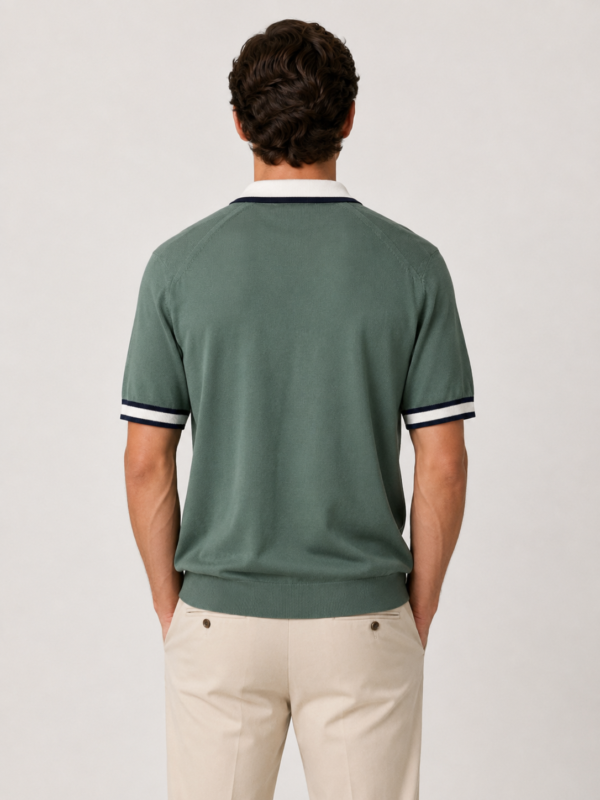 1636_vipstendo_2790_75%pamuk 25%poliamid_m l xl xxl (3) Muška pletena polo majica – VIP Stendo – maslinasto zelena