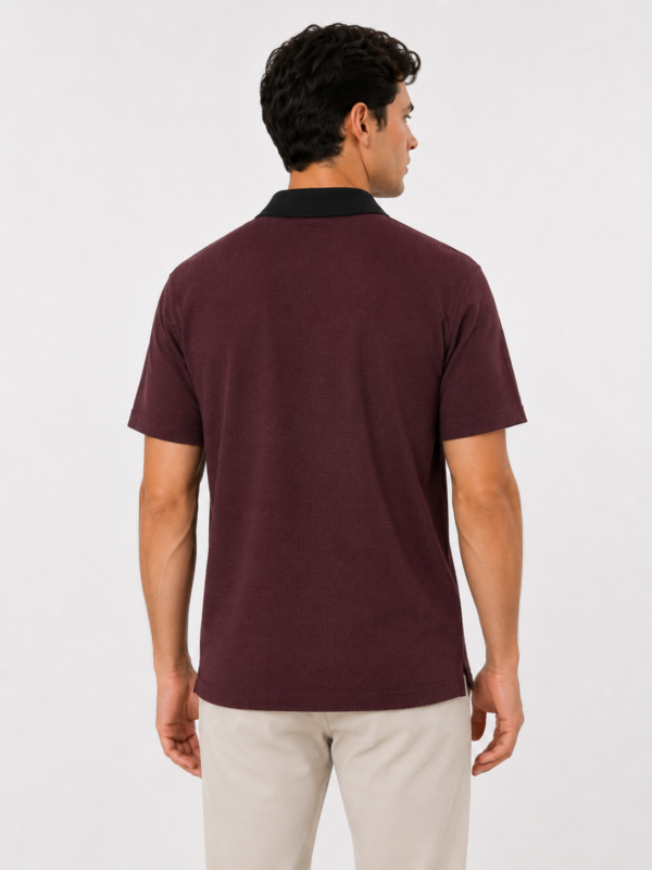 Muška polo majica – Vip Stendo – Bordo-crna