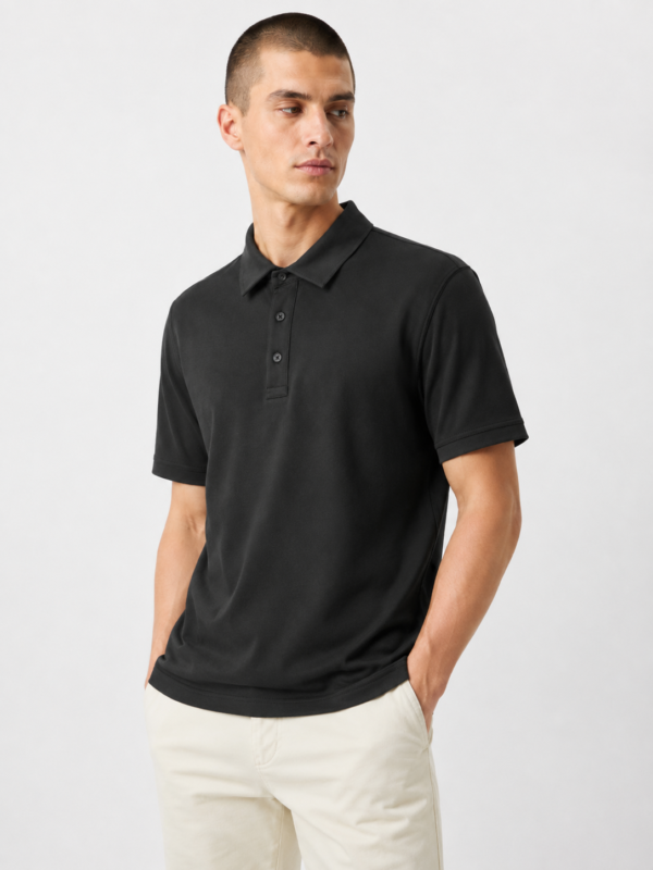 1657_vipstendo_3290_60%modal 35%viskoza 5 elastin_XL,L Muška polo majica – VIP Stendo – crna