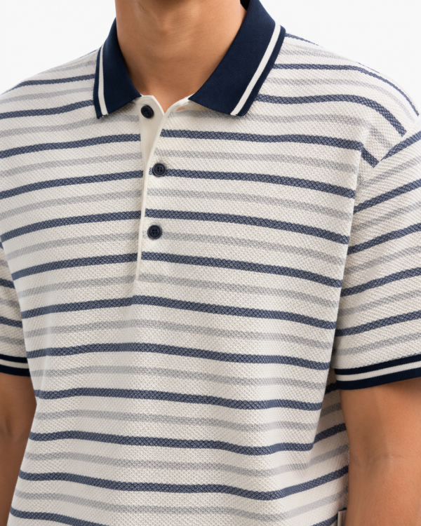 Muška polo majica – Rugatchi – Bež sa prugama