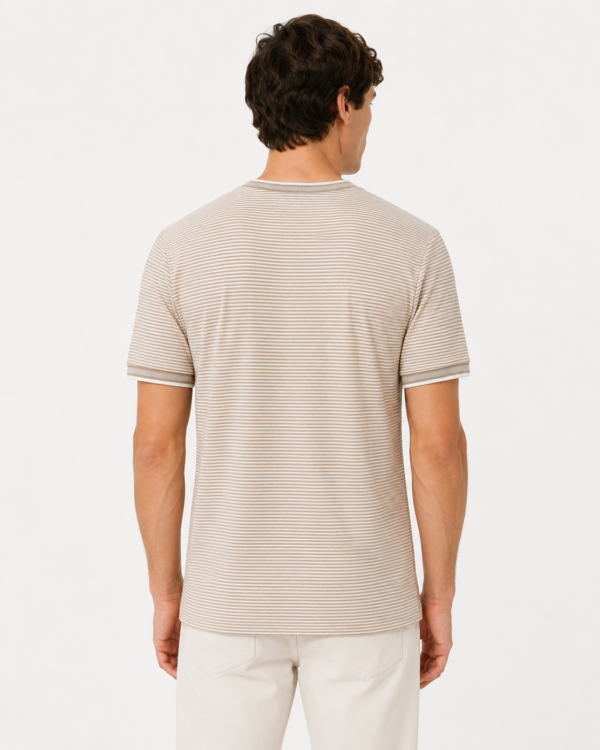 1679_ rugatchi_2690_70%pamuk 30%viskoza_ M,Lx2,XL,2xl (4) Muška majica - Rugatchi - bež sa belim prugama