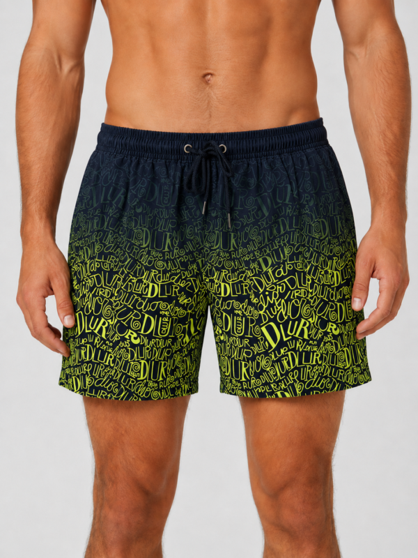1695_1590_100poliester_,L,XL,2XL,3XL (2) Muški kupaći šorts - teget sa neon žutim printom