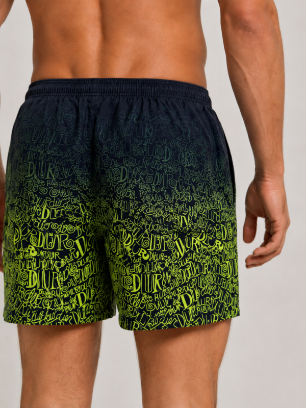 1695_1590_100poliester_,L,XL,2XL,3XL (4) Muški kupaći šorts - teget sa neon žutim printom