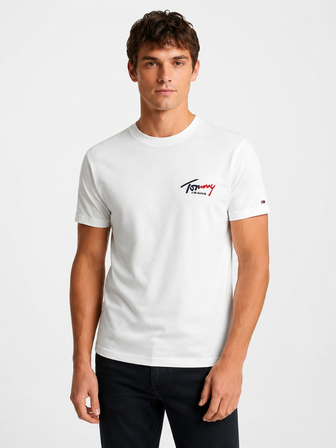 1938_tommy jeans_3890_M,L,XL,2XL_100 pamuk (3) Muška majica – Tommy Jeans – bela sa logo natpisom