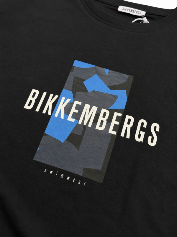 Muška majica – Bikkembergs – crna sa grafičkim printom