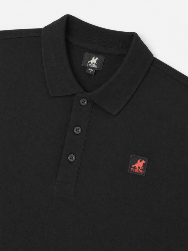 1955_u.s.grand_100%pamuk_2590_S,M,L,XL,2XL (3) Muška polo majica - U.S. Grand Polo - crna