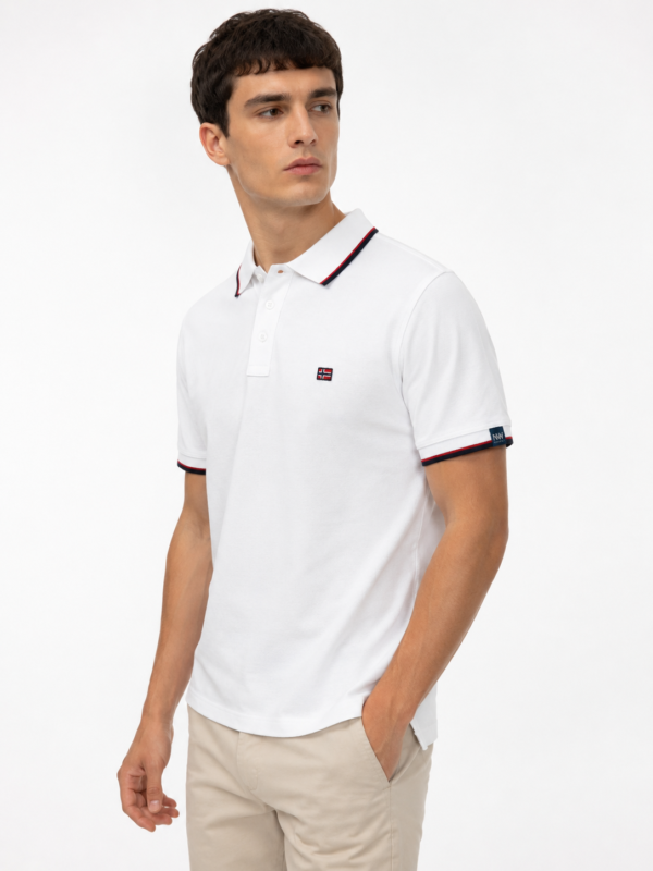 1962_norway nautical school_2390_100%pamuk_S,M,L,XL,XXL,XXXL (3) Muška polo majica - Norwey Nautical 1963 - bela