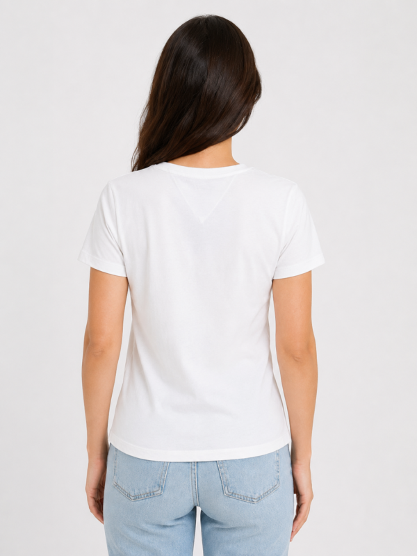 1965_tommy jeans_100%pamuk_3390_S,M,L (3) Ženska majica - Tommy Jeans - bela sa logom