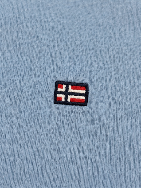 Muška majica - Norwey Nautical 1963 - svetloplava sa zastavom