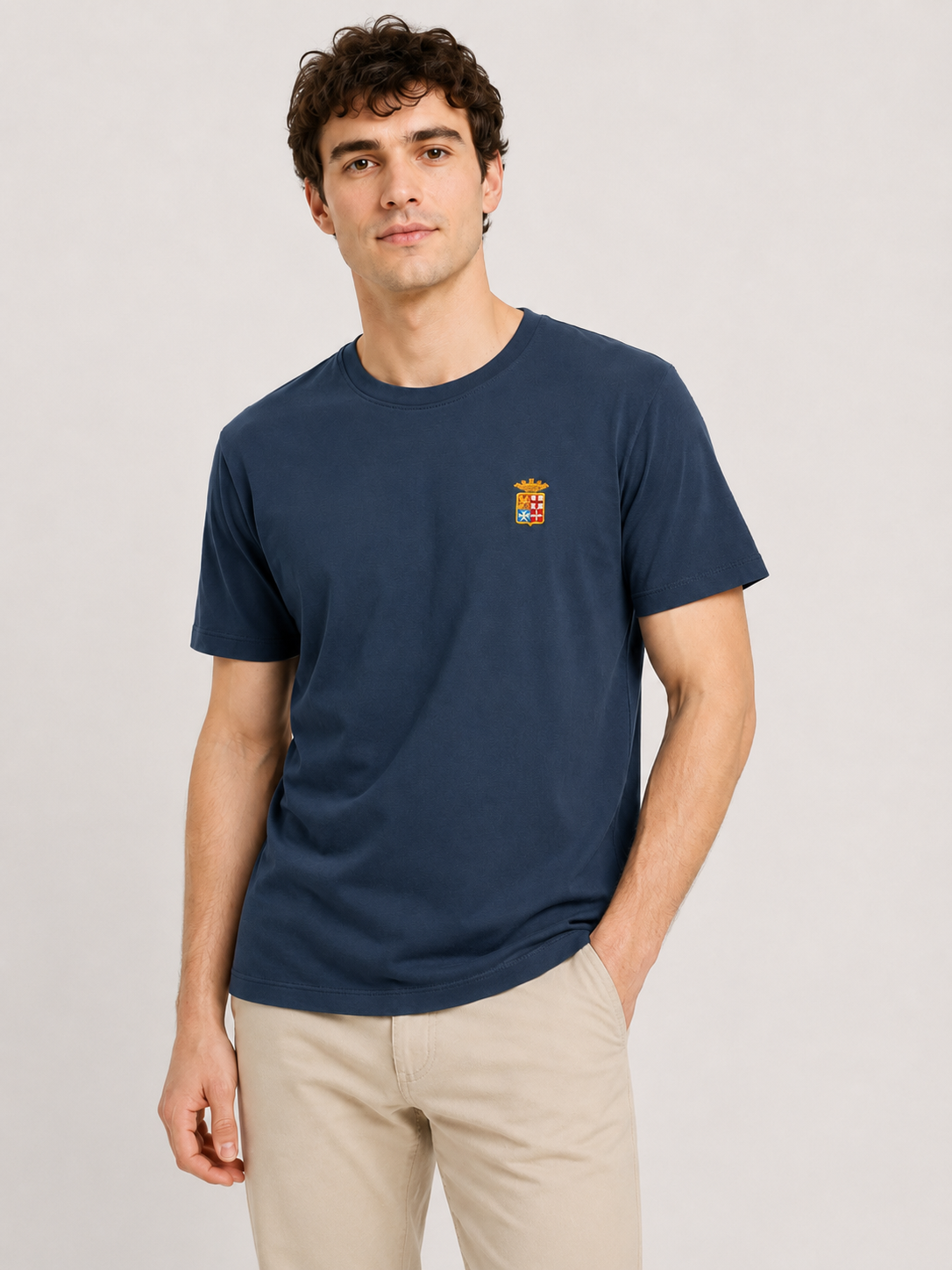 1970_marina militare_95%pamuk 5%elastin_2690_S,M,L,XL,2XL (1) Muška majica - Marina Militare - plava sa grbom