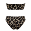 Ženski trodelni kupaći kostim sa maramom – animal print