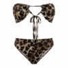 Ženski trodelni kupaći kostim sa maramom – animal print