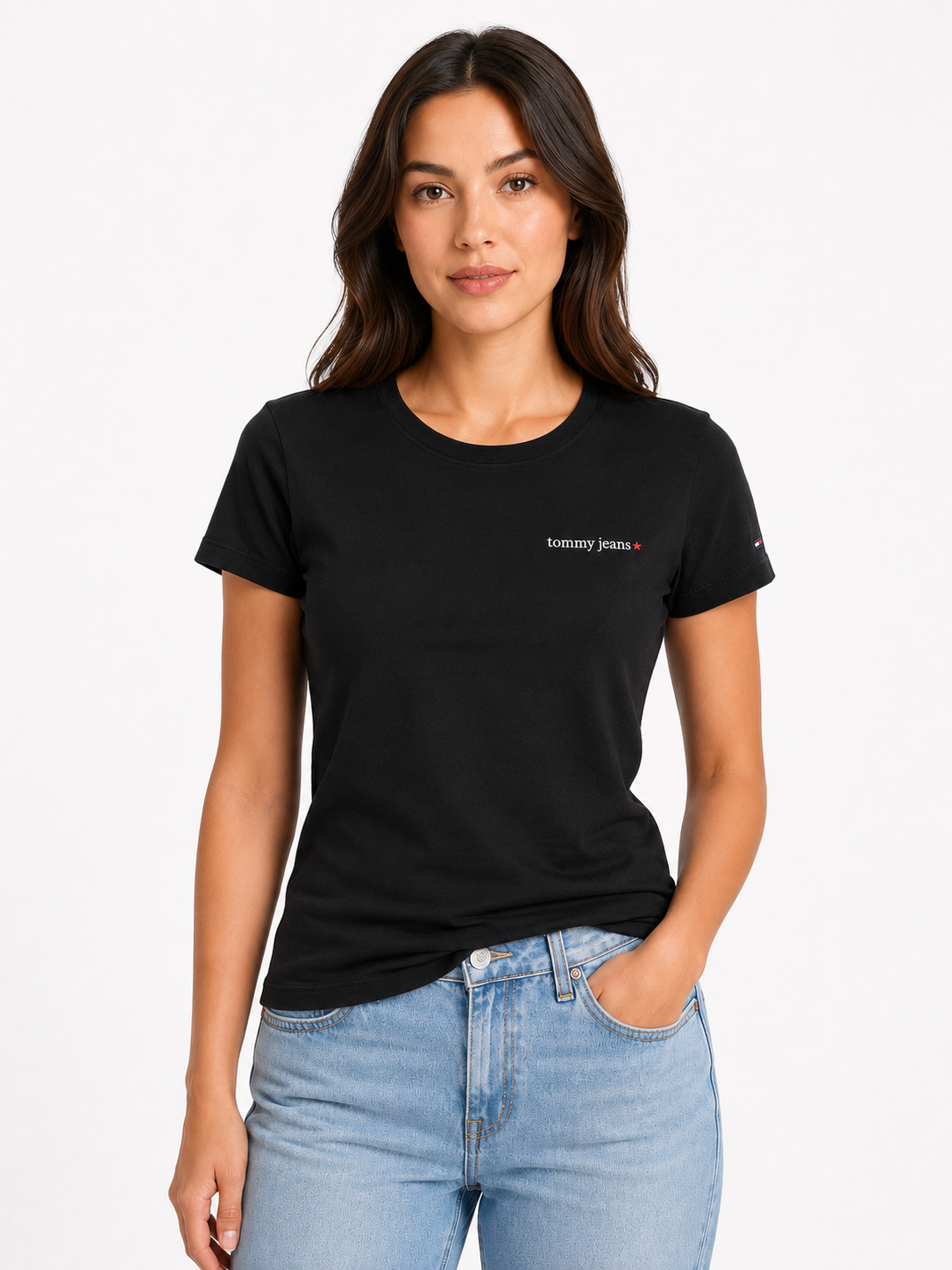 Ženska majica – Tommy Jeans – Crna