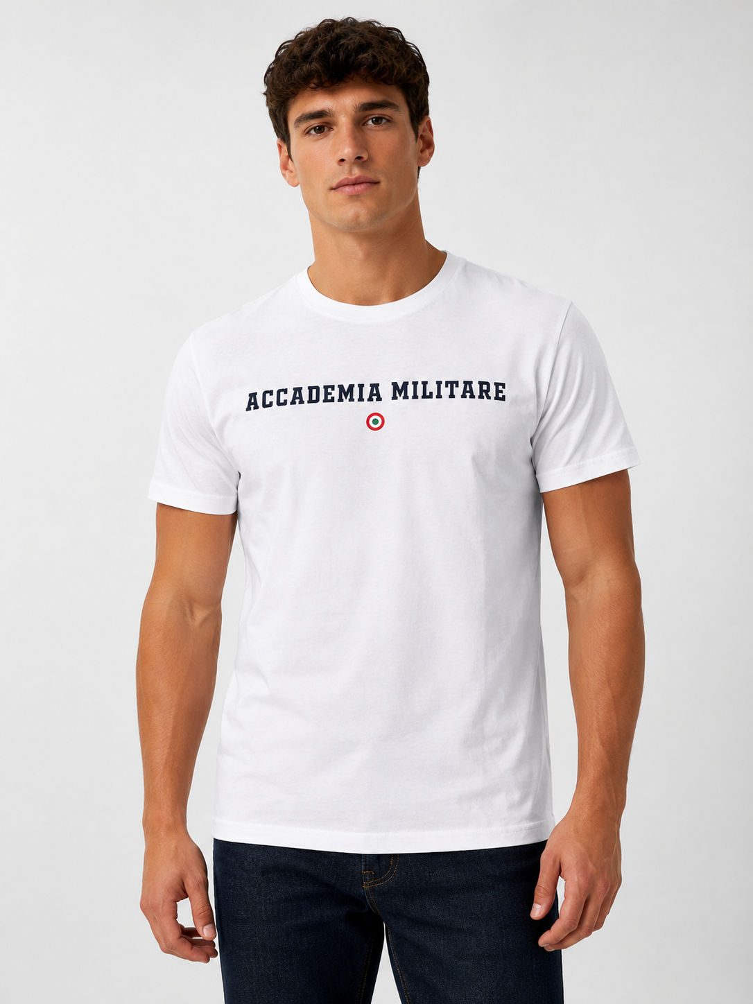 1987_100%pamuk_accademia militare_s,m,l,xl,2xl_4790 (4) Muška majica – Accademia Militare – Bela