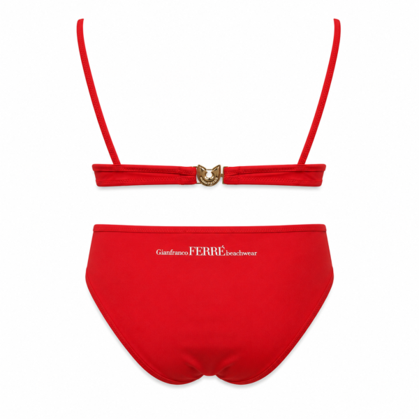 51 _5490(2745)_80%poliamid 20% elastin_IIx2,IIIx2 Ženski bikini kupaći kostim – Gianfranco Ferré – crvena