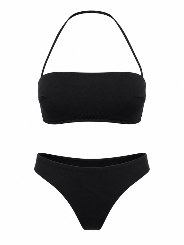 55_ 5490(2746)_ 80%poliamid 20% elastin_ I,II Ženski bikini kupaći kostim – Gianfranco Ferré – crna