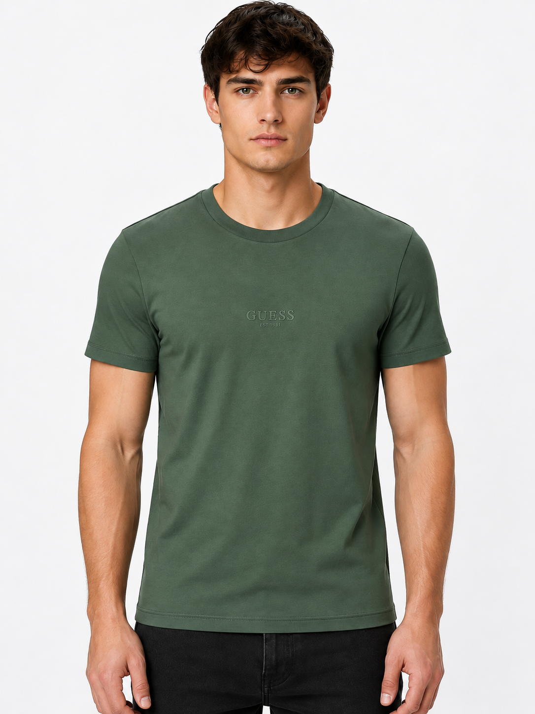 b6ba0d6b-ba9b-4917-b73f-e648ec952bd1 Muška majica – Guess – Maslinasto zelena