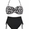 dvodelni-kupaci-animal-print-crno-beli-prednja-strana Ženski dvodelni kupaći kostim – animal print