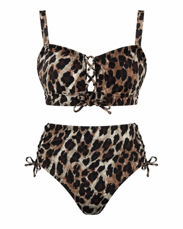 dvodelni-kupaci-braon-crni-animal-print-prednja-strana Ženski dvodelni kupaći kostim – animal print