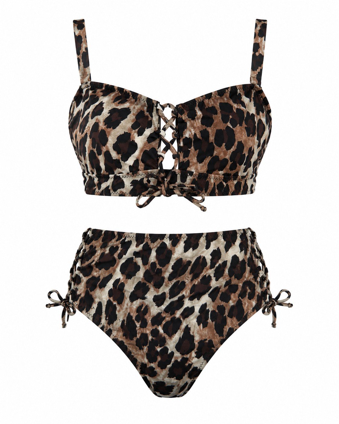 Ženski dvodelni kupaći kostim – animal print