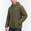 2033_armata di mare_s,m,l,xl,2xl_spolja 100% poliamid unutra 100% poliester_6990 (2) Muška prošivena jakna sa kapuljačom - Armata di Mare - maslinasto zelena