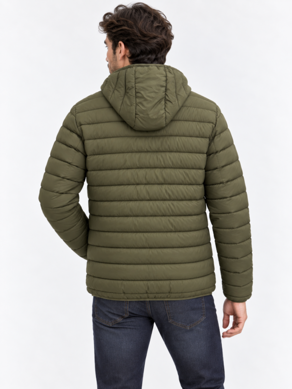 2033_armata di mare_s,m,l,xl,2xl_spolja 100% poliamid unutra 100% poliester_6990 (3) Muška prošivena jakna sa kapuljačom - Armata di Mare - maslinasto zelena